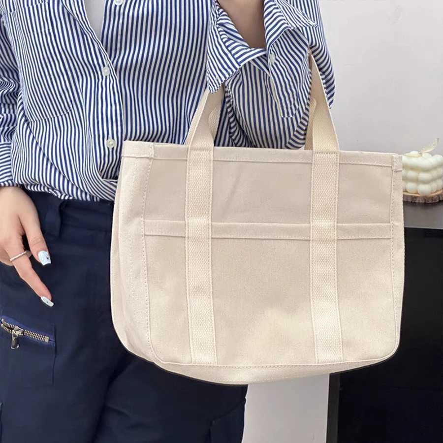 Womens Canvas Large Capacity Multi Handbag Layered Function Cross body Bag Womens Handbag Shopping Z250224