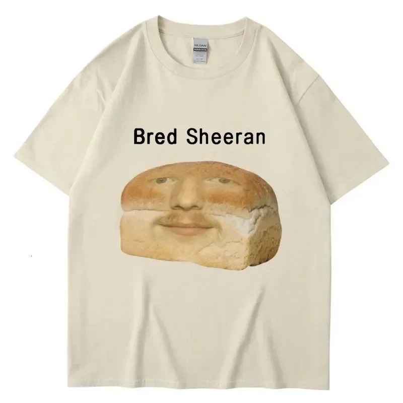 Funny Ed Sheeran Meme Print T Shirts Men Women Humor Creativity Short Sleeve Oversized Casual Spring Summer T-shirt Streetwear 250225