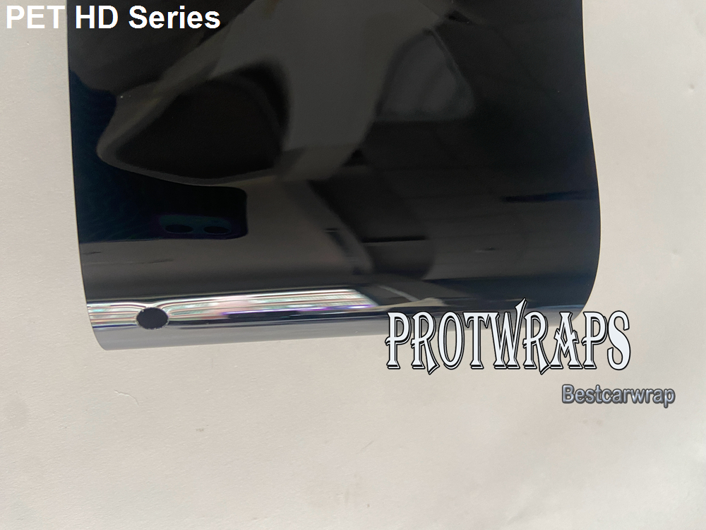 Premium HD Self Healing Gloss Black Shiny Vinyl Wrap Sticker Whole Car Wrapping Covering Film With Air Release Initial Low Tack Glue Self Adhesive Foi