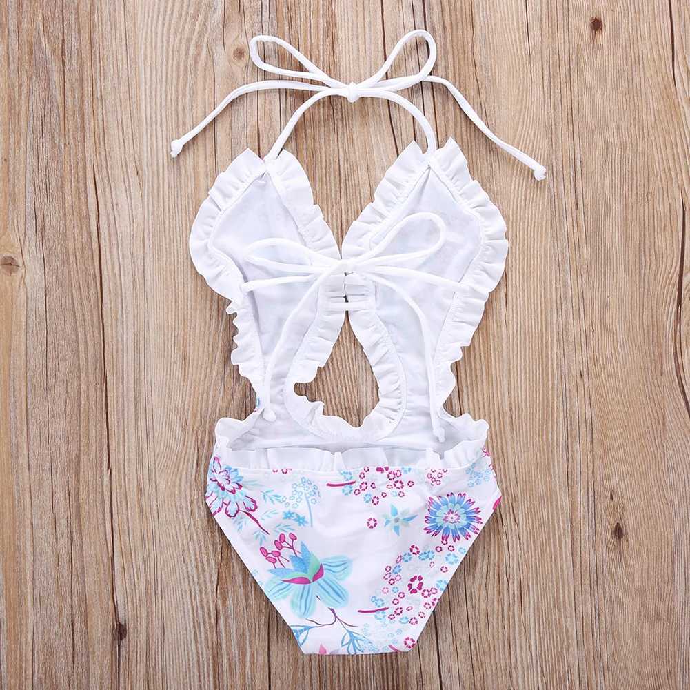 Toddler Kids Girl Floral Split Summer Bikini Swimwear Swimsuit One-piece Costume Bathing Suit Beachwear 1-6Yrs X250224