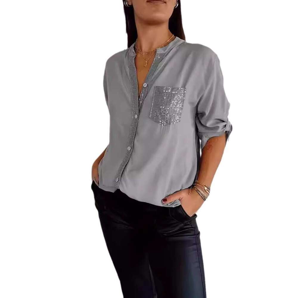 European And American Versatile Fashionable Commuting Shirt