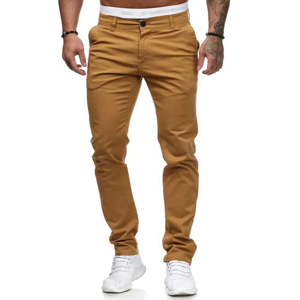 Mens ultra-thin pants autumn mens single button solid color straight work uniform full set mens BSD-886 W250225