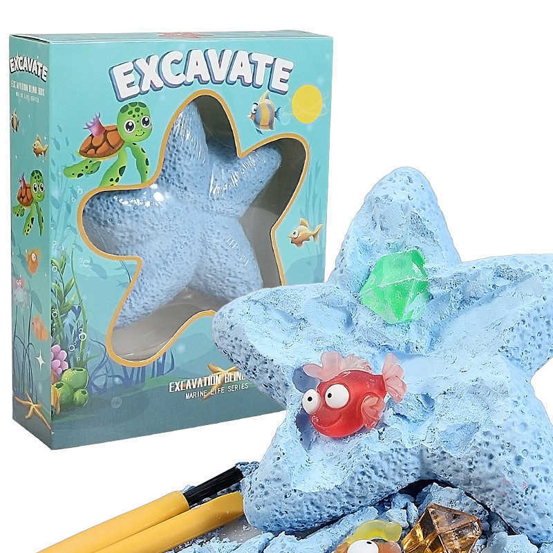Sea Star Ocean Archaeological Excavation Toy Blind Box New Years Kindergarten for Girls and Boys Childrens Day Gift Free shipping