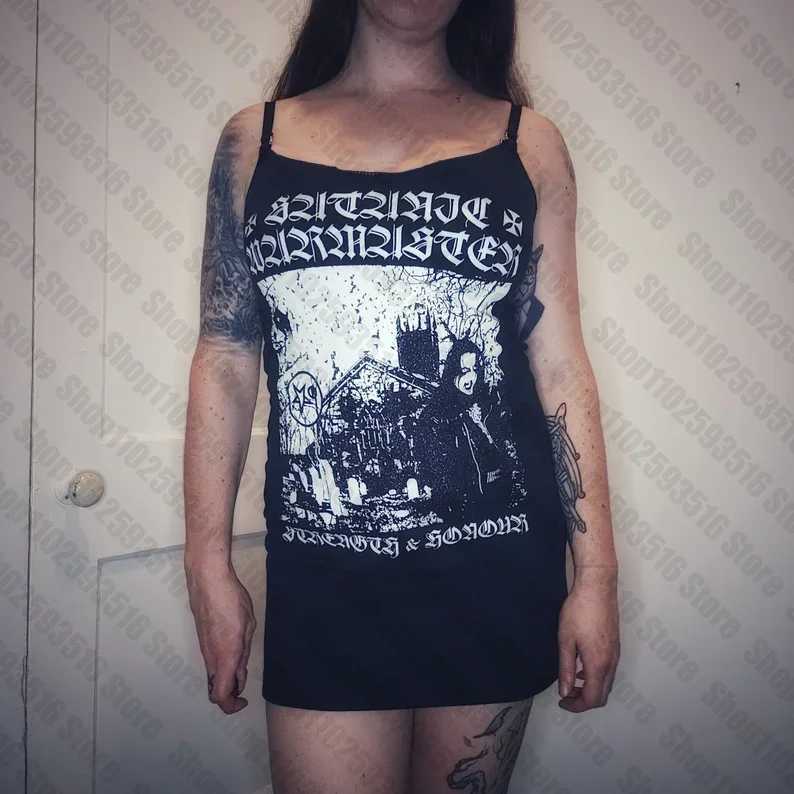 Short Dresses Gothic Clothing Punk Harajuku Emo Black Mini Dress Y2k Clothes Goth Rock Graphic Party Womens Summer Woman MidiXJ250224