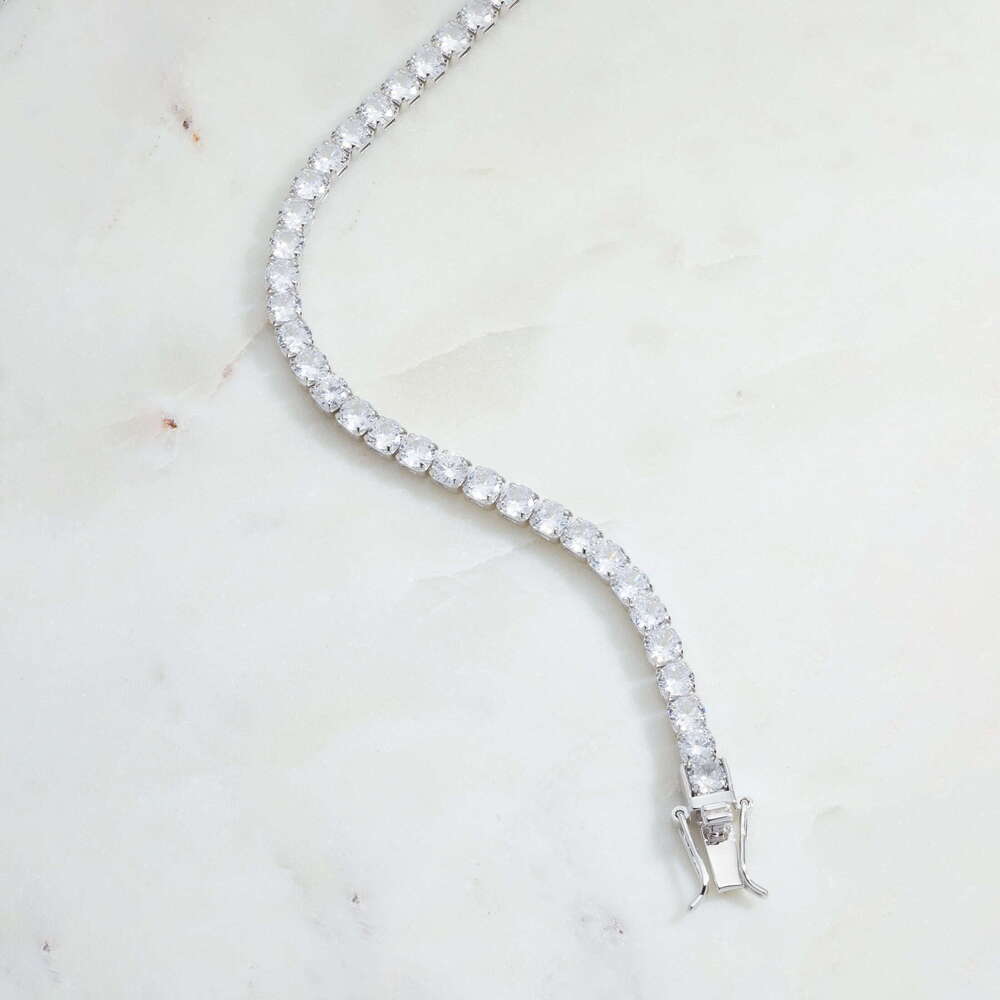 liance Women s Fine Sier Plated Cubic Zirconia mm Tennis Bracelet