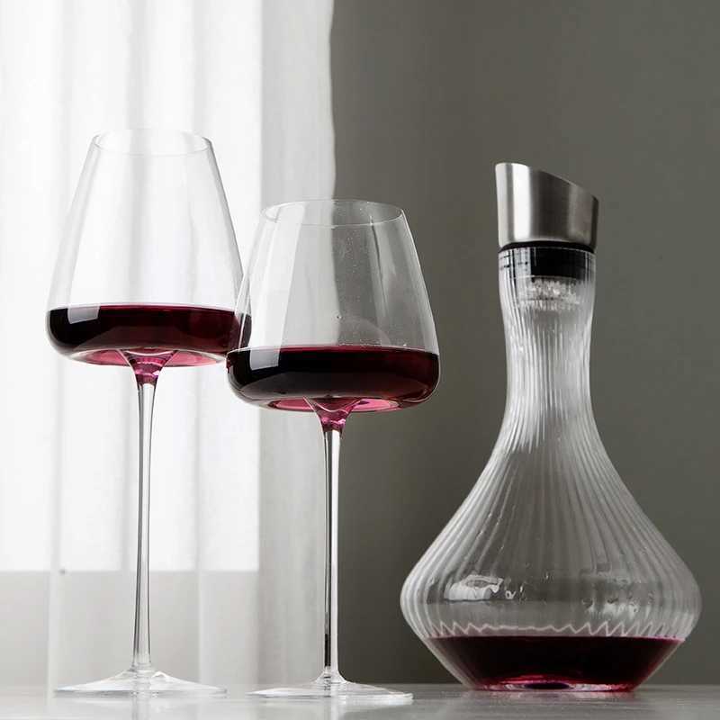 260-650Ml Collection Level Handmade Red Wine Glass Ultra-Thin Crystal Burgundy Bordeaux Goblet Art Big Belly Tasting CupXJ250225