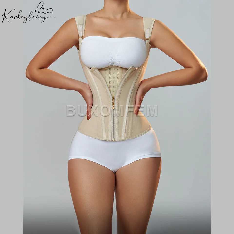 New Arrival Fajas Colombians Girdles with Row Buckle and Zipper Unique Postpartum BBL Corset Binder Waist Body Shaper for Women Post Surgery Z250225