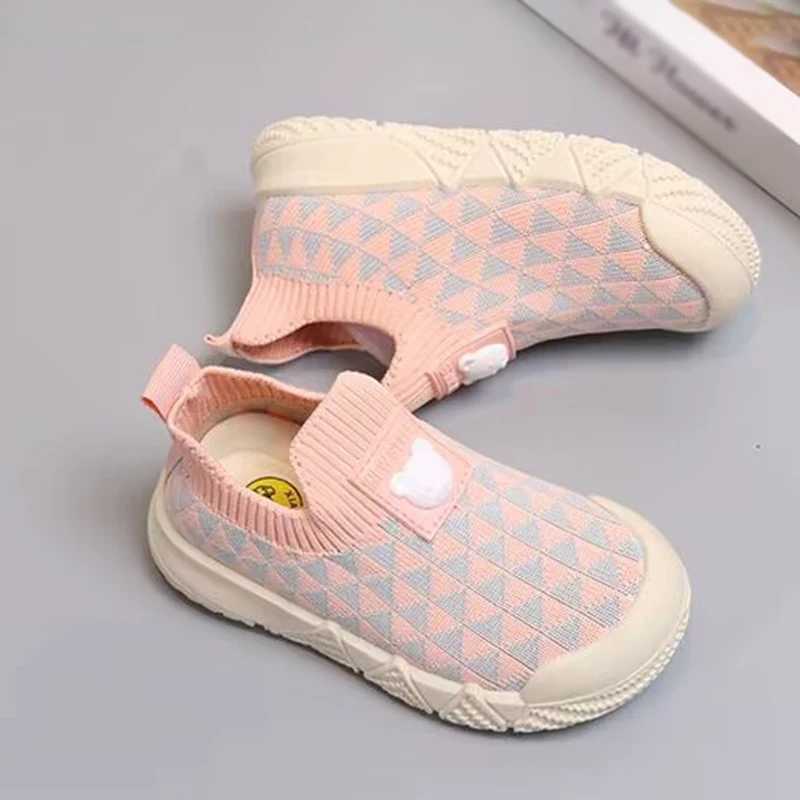 New Childrens socks shoes Kindergarten Fashion Sneaker Breathable Comfortable Shoes Boys Girls Casual Knitted Running Footwear X250224