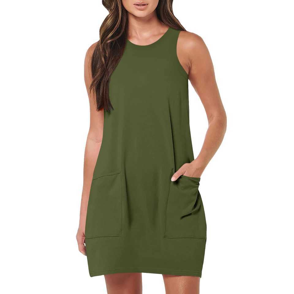 Loose Dress for Women Clothing 2024 Summer Solid Vacation Pullover Beach Sundress Fe Korean Fashion Slim Sexy Short Dresse MXJ250224