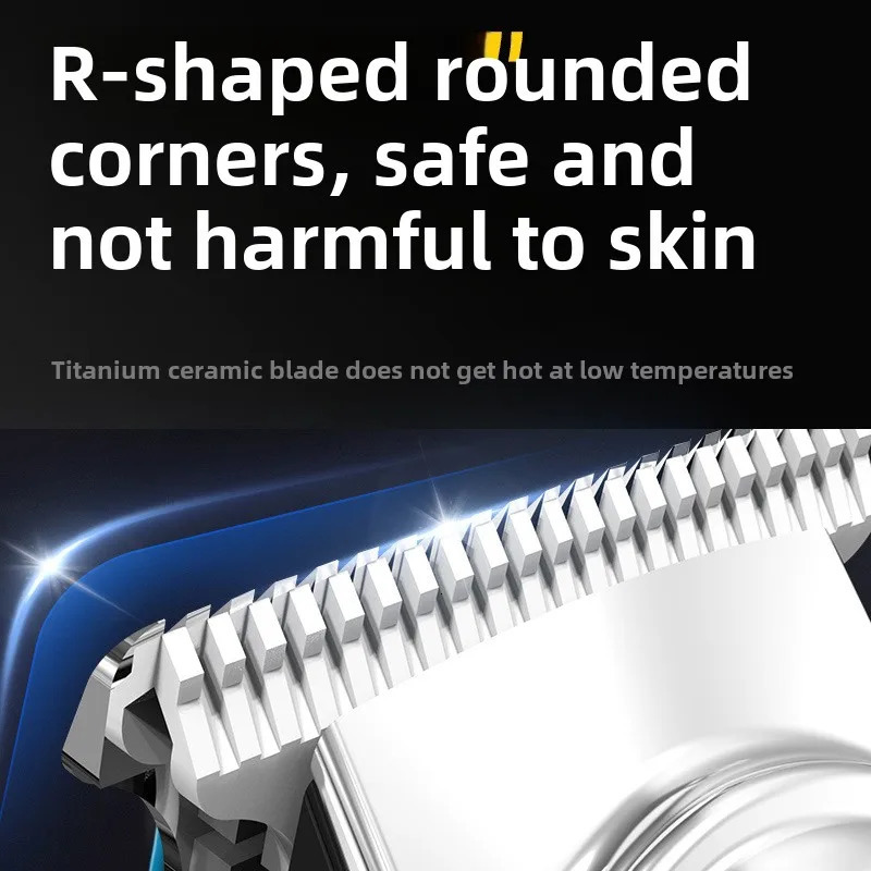 Electric Hair Clipper Professional Cordless Fast TypeC Charging Ceramic Haircut Machine Trimmer for Men Adult 250217