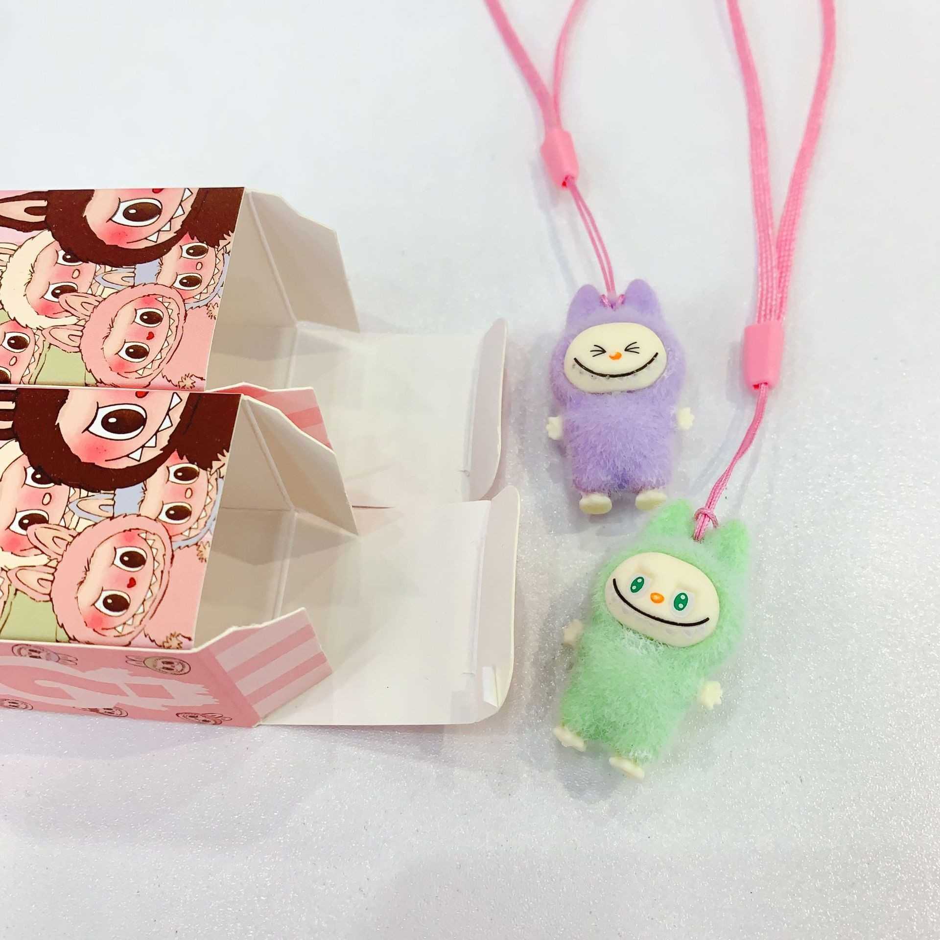New Labu Resin Plush Doll Blind Box Pendant Cute Backpack Accessories Desktop Cute Small Ornament Z250225