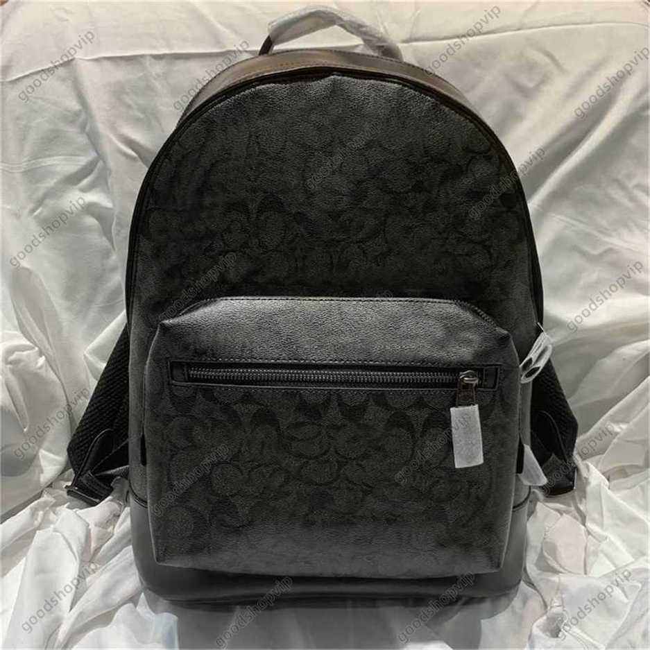 Tote Designer Handbags New Cowhide Mens Backpack Family Old Flower Big Combination Leather Business Travel Bag