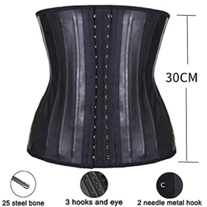 New Arrival MUKATU latex waist trainer tight corset ultra-thin abdominal belt shapeshifter styling belt 25 steel bone waist hair clip Amincissante Z25