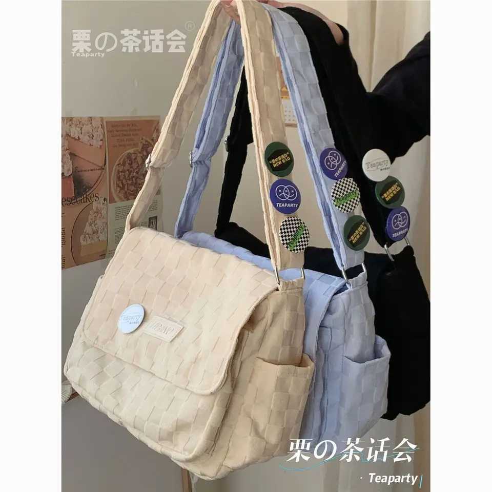 Versatile female student promises classes large capacity one shoulder messenger bag autumn and winter backpacks Z250225