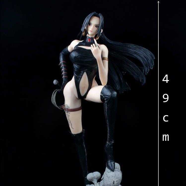 Action Toy Figures Pvc49Cm Pirate Hancock Leather Lady Emperor 1/4 GK Statue Sc…