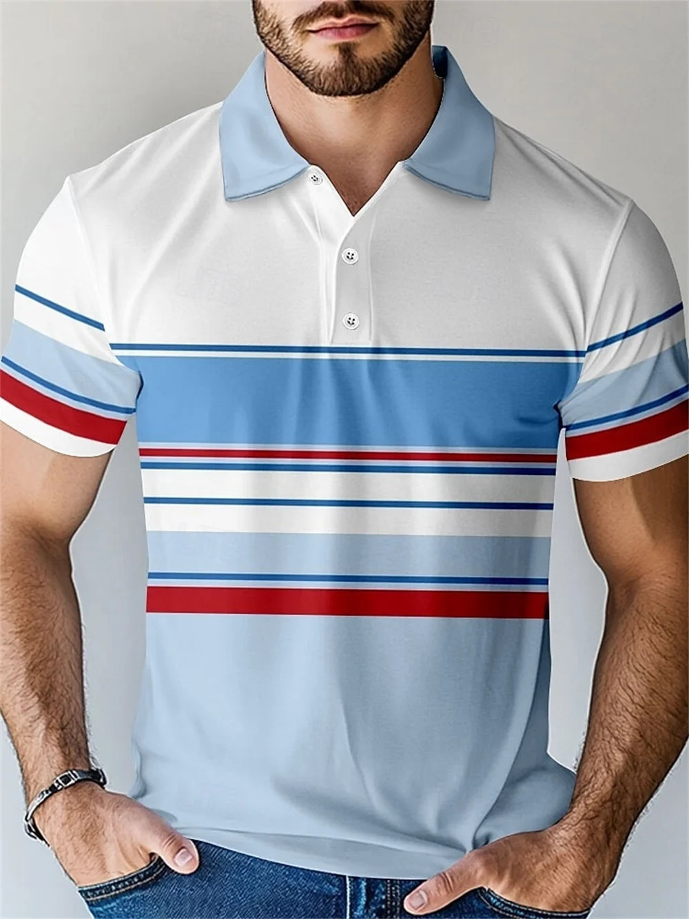 2025 Summer Explosive Mens Polo Shirt Slim Fit Breathable Lapel Top Short Sleeve Summer Casual Mens Clothing Polo Shirt 250225