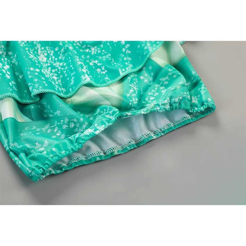 Girls Ruffle Style Encanto Swimwear Charm Isabela Mirabel Separate Swimsuit Kids Moana Jasmine Princess Swimsuits Beach Bikini X250224