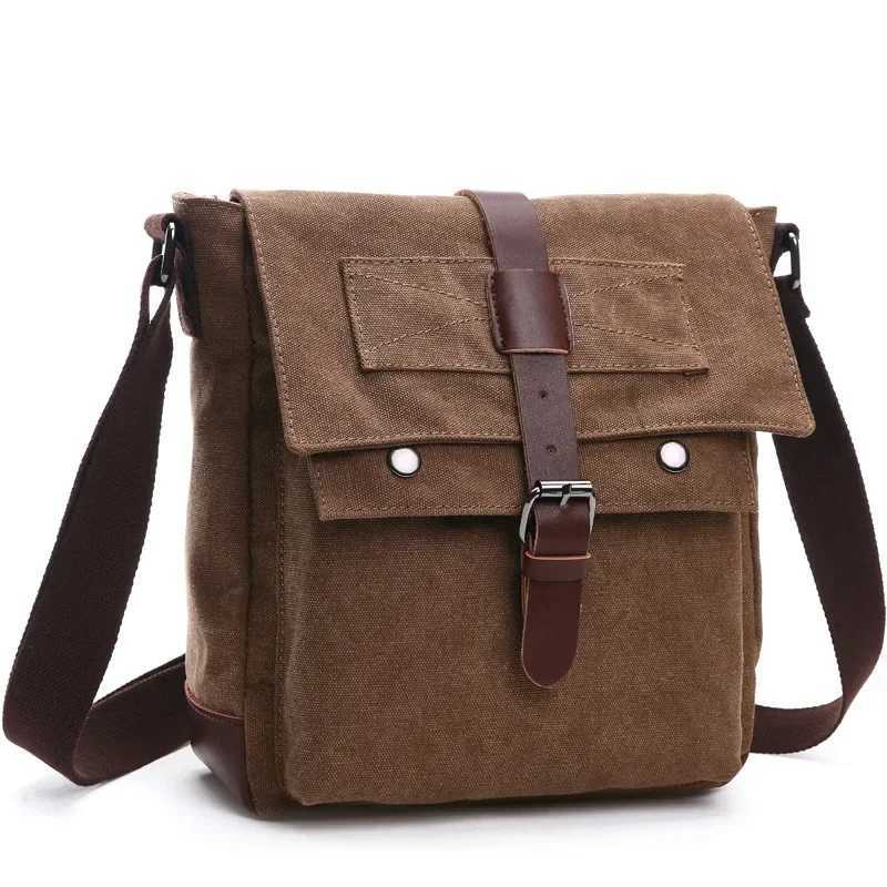 Men Messenger Bags Vintage Canvas Handbags Leisure Work Travel Bag Man Business Crossbody Bags Briefcase for Male Bags Z250225