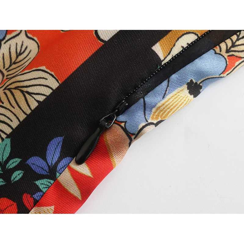 SIYANG Vintage Print Knot Chinese Dresses Women Ele Short-Swed Mini Dress Ladies Chic OutfitsXJ250224