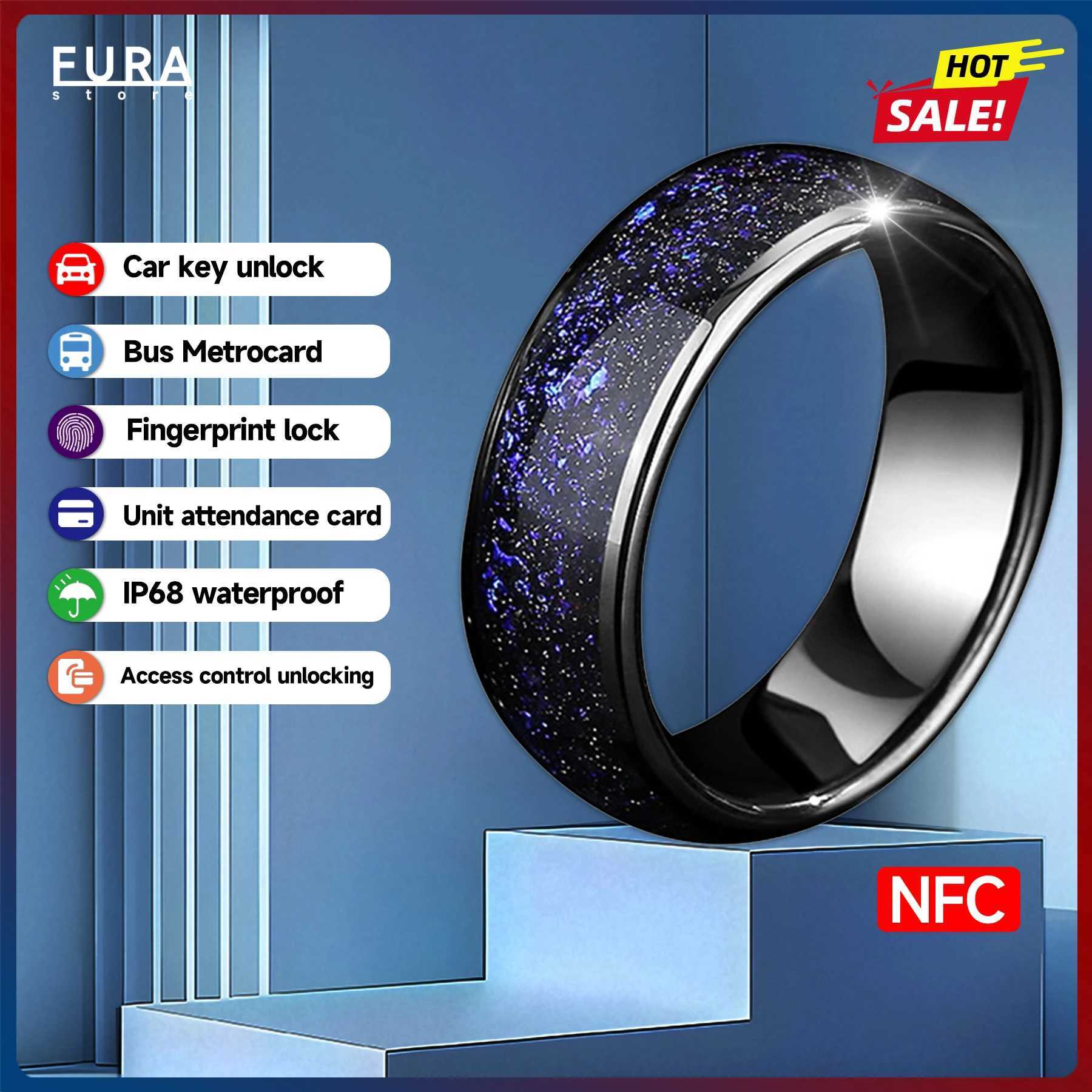 New Star CUID smart ring NFC access control attendance sensor card can clone RFID multi-function smart ring for men and women W250225