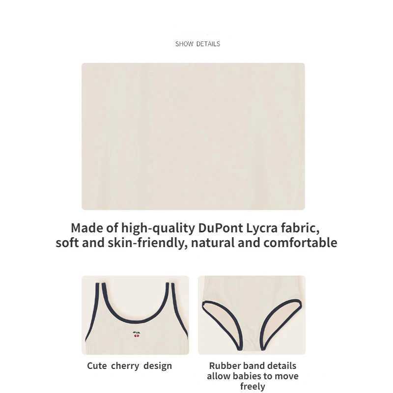 2023 Childrens Swimwear Quick Dry Sun Protection Baby Strap Swimwears Girl Sleeveless Backless One Piece Swimsuit Bikinis X250224