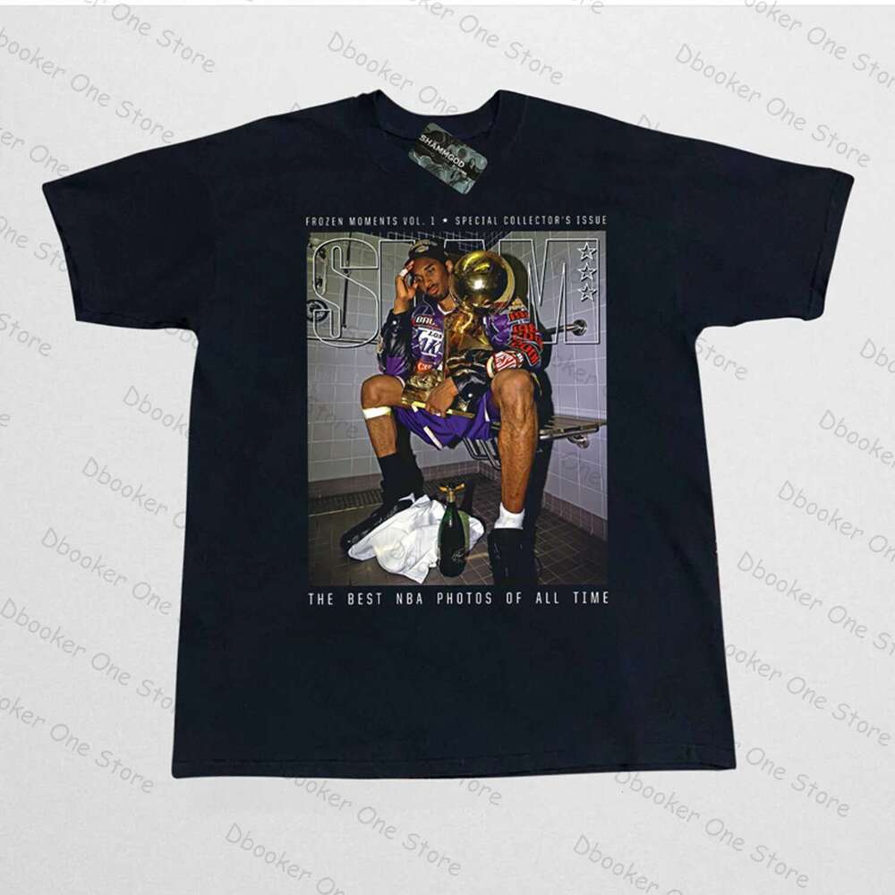 Short Sleeve T-shirt for Men and Women, Vintage Hip Hop Style, 260 Grams RapCotton! Kobe Slam Saupoudrer Kobe Slam