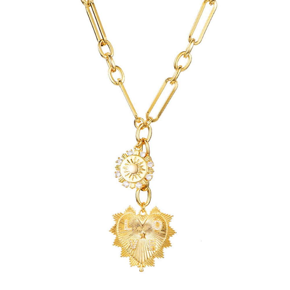 nky Gold for Women, Heart Pendants Sun wer Necklace Fashion Hip Hop Choker Gift
