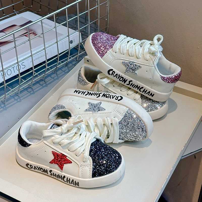 Girls Shoes 2024 Spring New Casual Edition Little Girl Star Sports Shoes Spring/Summer Childrens Sports Shoes X250224