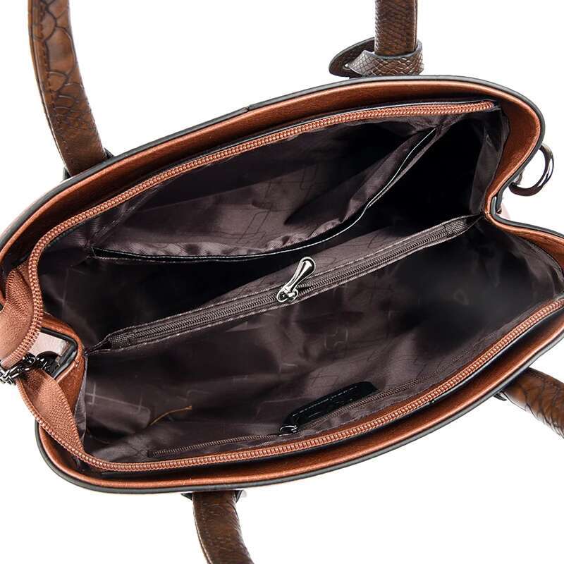 3 Layers Large Capacity Womens Casual Tote Bag Leather Shoulder Handbags Bags Designer Women Crossbody Bag