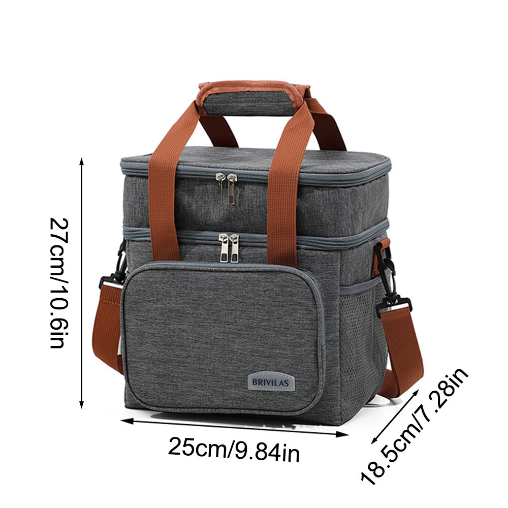 European And American Fashion Can Cross Body Thickened Lunch Insulation Bag With Large Capacity Business Lunch Bag 250224