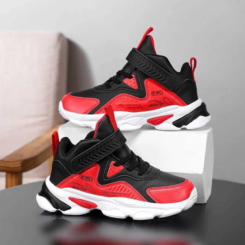 Childrens Sneakers Leather Casual Flat Comfortable Walking Shoes 2024 New Trendy Kids Tennis Shoes for Boy W250225