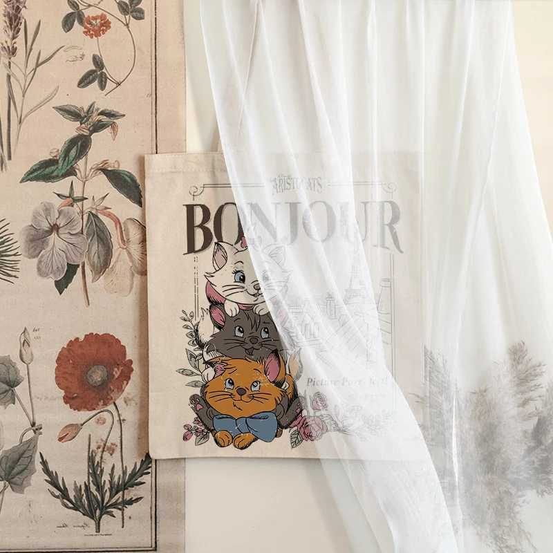 Hello Aristotle pattern handbag foldable shopping bag holiday Eiffel Tower gift shoulder bag reusable supermarket bag Z250224