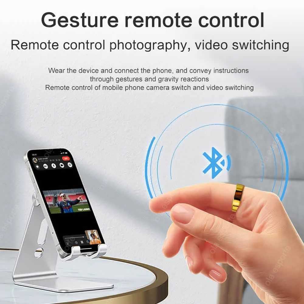 New Smart Ring 2024 3ATM Waterproof Suitable for Xiaomi iPhone Ring Mens 24-hour Health Monitor Gesture Control Multi sport Function W250225