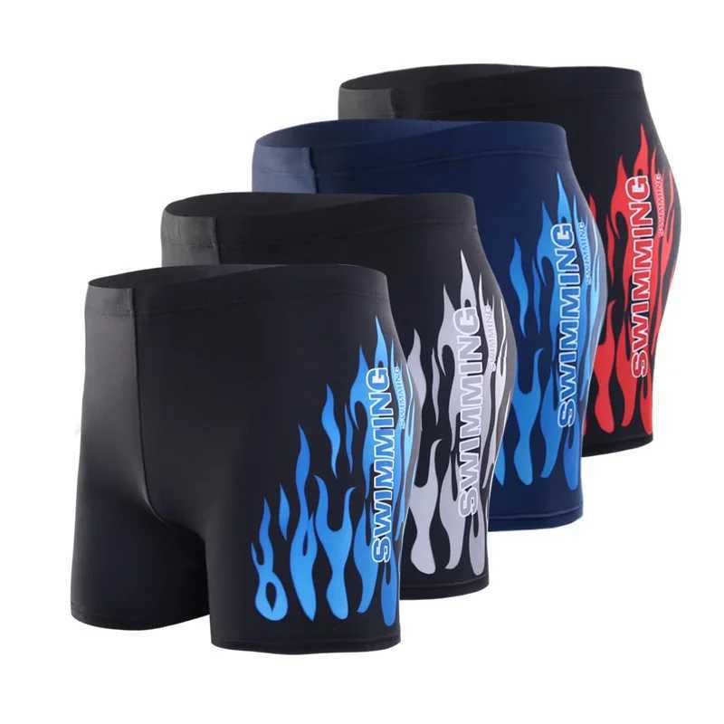 2024 Summer New Men Swimwear Beach Swimming Trunks Male Swim Shorts Quick Dry Swimsuit Boxer Briefs Boy Surf Board Shorts SungasXJ250224