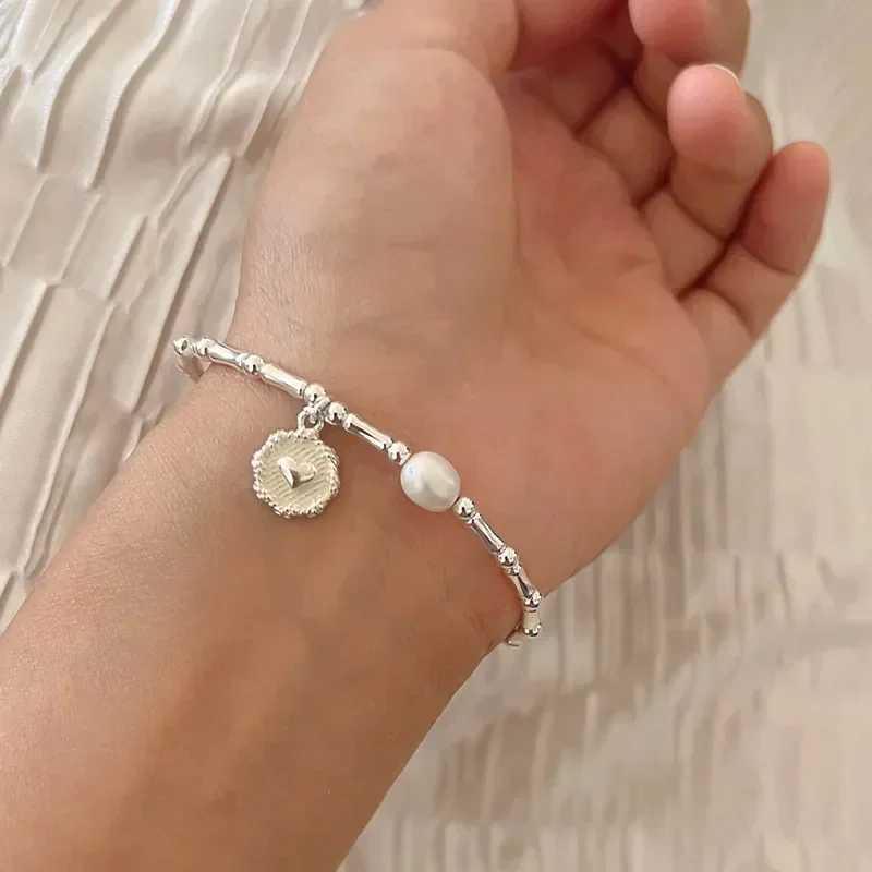 925 Sterling Silver Bracelet Partial Pearls Knots Bracelet for Women Simple Fashion Party Wedding Jewelry Girl Birtay GiftsXJ250225
