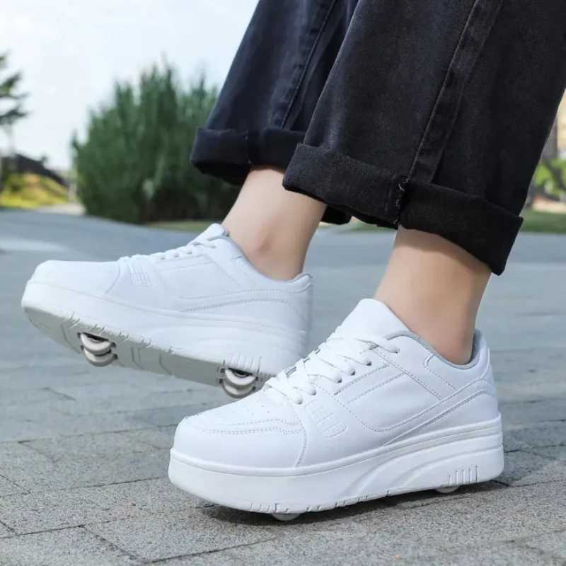 Fashion Roller Skate Shoes Kids Children Casual Sports Toy Gift Games Boys 4 Wheels Sneakers Girls Boots Ultra Light Rollerskate W250225
