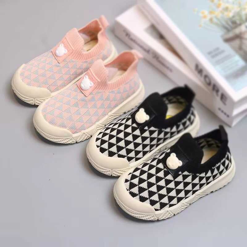 Childrens Sock Shoes Boys Girls Knitted Shoes Cloth Shoes Kids Baby Slip-ons Sports Shoes Spring Autumn Casual Shoes X250224