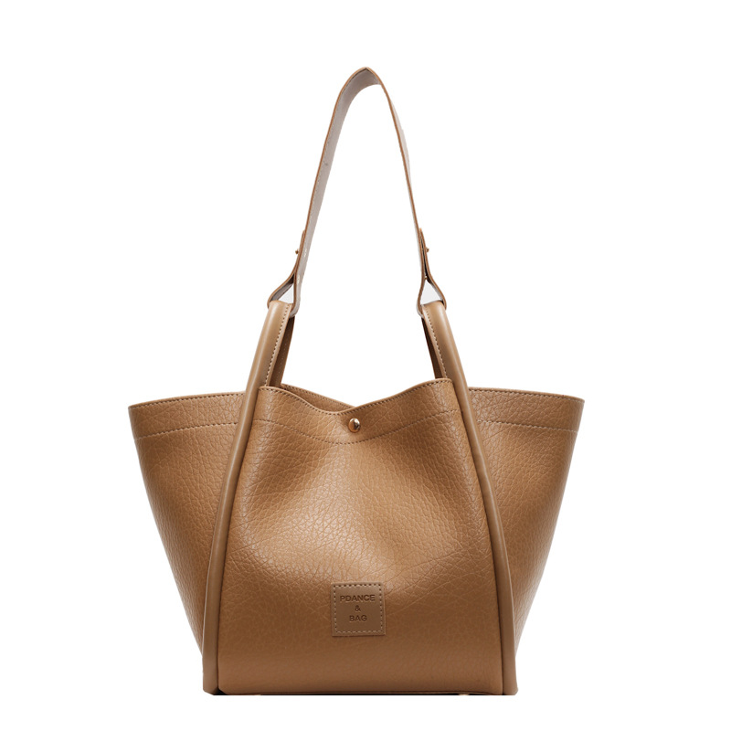 Simple Autumn Winter Colletion Grey Brown Roomy Big Boston Tote Soft Matte Suede Cow Leather Womens Handbag Shoulder Bag 240907