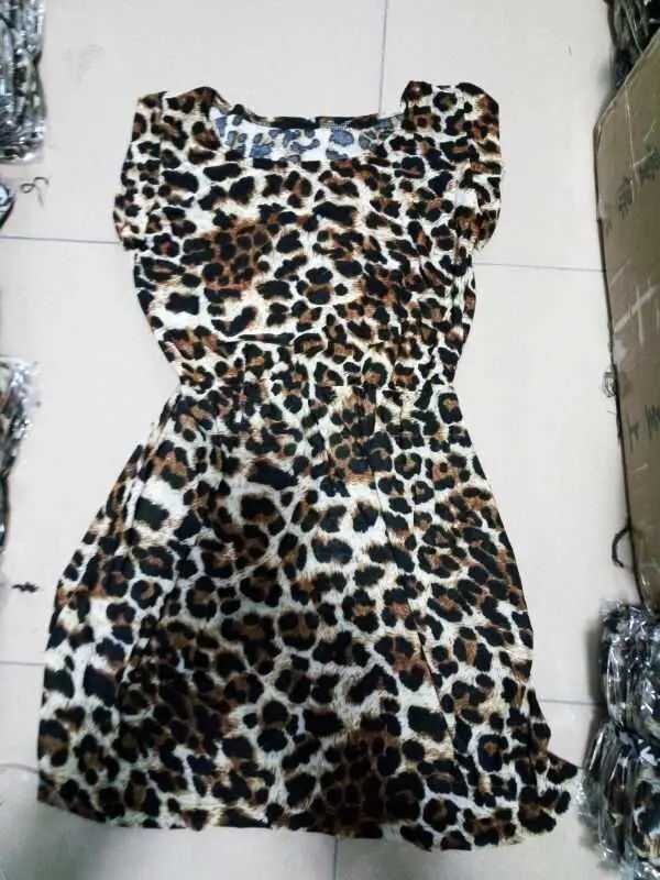 Women Summer Dresses Leopard Print Dress Plus Size S-XXL Slim Beach Dress Girl High Quality Casual Mini DressXJ250224