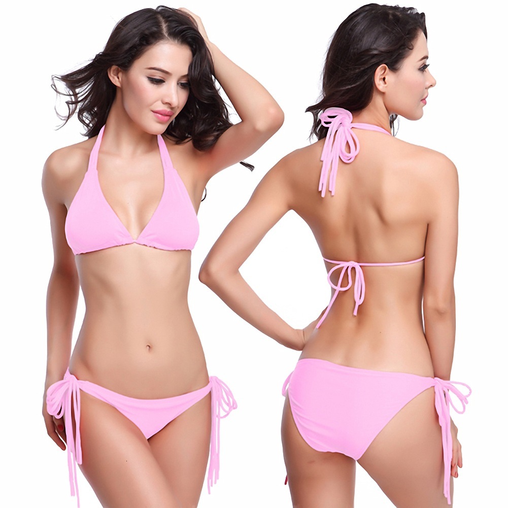 designer Swimsuit with multiple long straps that can be braided, fashion sexy bikini
