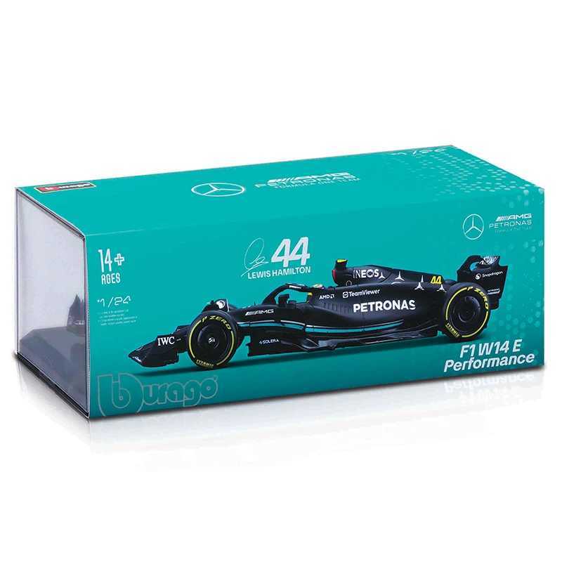 Free shipping Download 1 24 Mercedes-AMG F1 Team W14 2023 Large Size Special Edition #44 Hamilton Alloy Car Model Forla Racing Diecast Toy