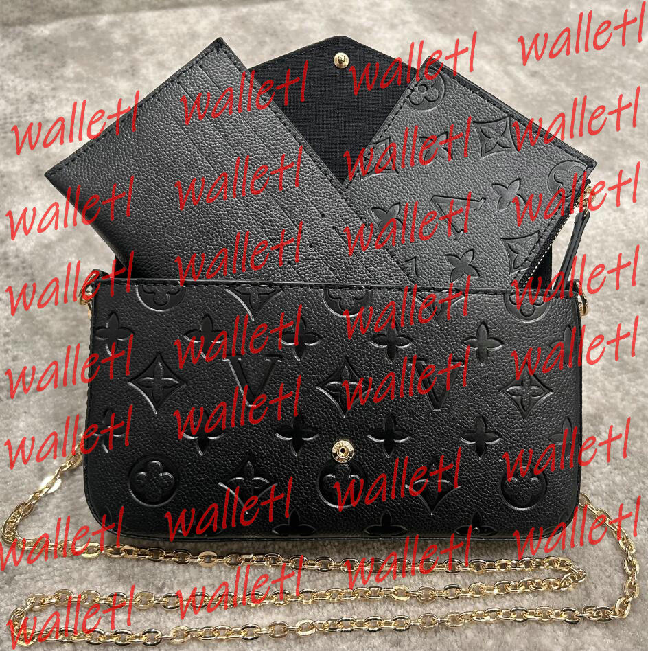 2025 Luxury Designer Bag 3 Multi FELICIE POCHETTE Chain Bags Handbags Crossbody Purse Fashion Women Shoulder Bags Lady The Tote Bag Wallet Female backpack Purses