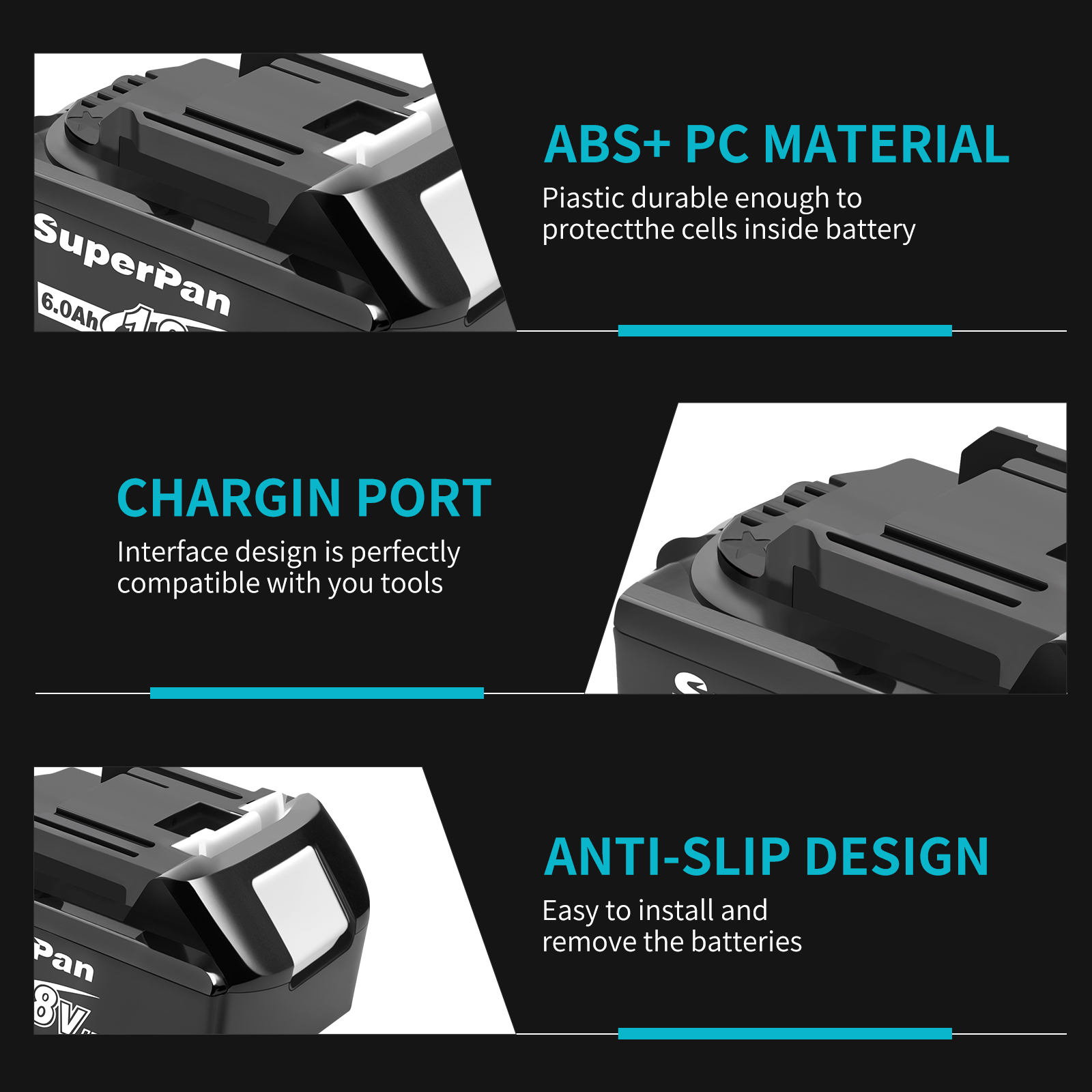 High Capacity MAKITA 18 Volt 6.0 Amp Hour Replacement Power Tool Battery