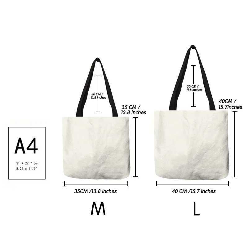 Personalized custom womens handbag linen canvas bag with printed custom pictures shopping bag DIY business gift Z250224