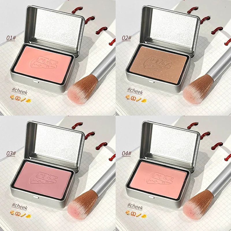 Peninsula Iron Box Blush 4 colors Drunken Rose Cheek Blusher Powder Matte Apricot Rouge Contour Palette Natural Face Makeup 250224