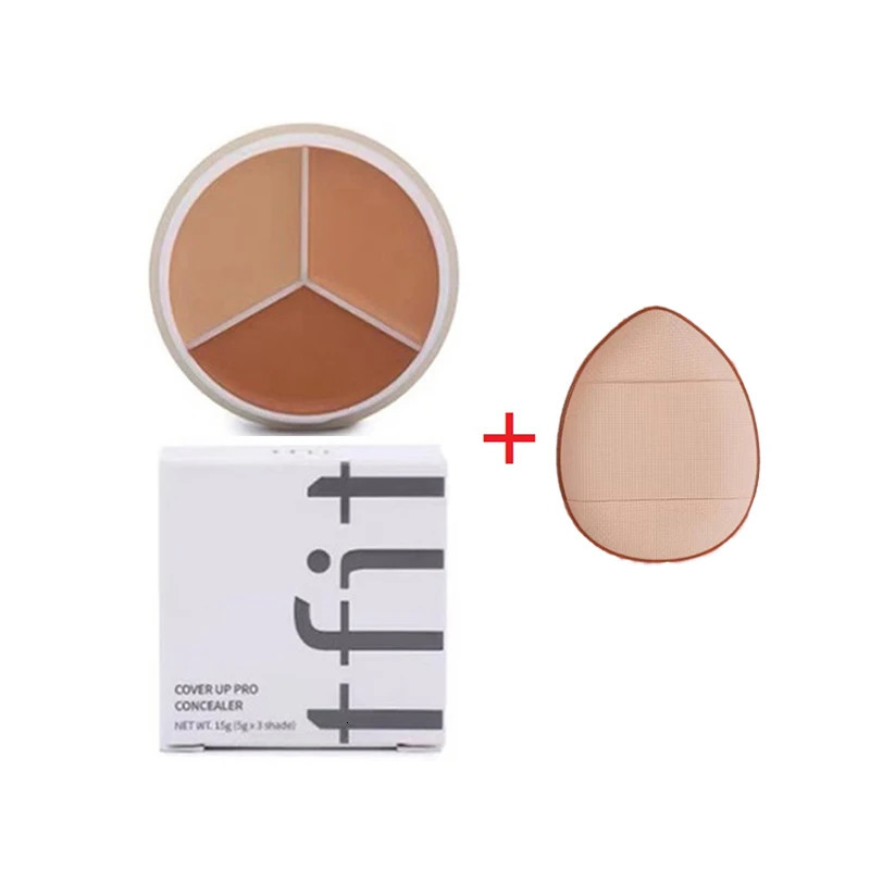 Korea Tfit 3 Color Concealer Palette Professional Makeup Face Eye Contour Face Spot Concealer Dark Circle Correcting Face Makeup 250222