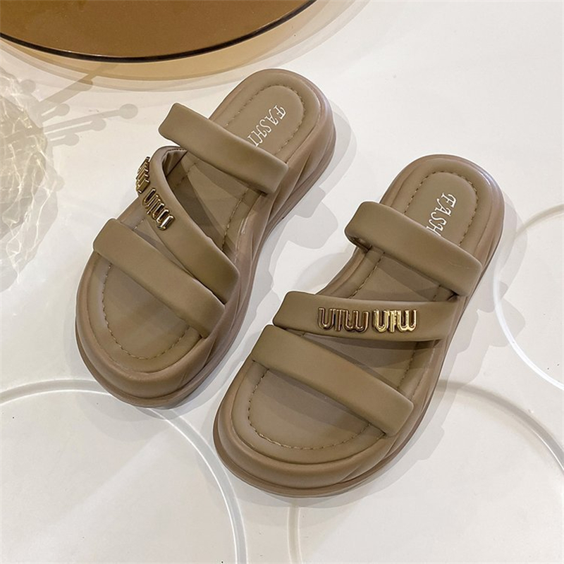 free shipping designer Sandals for woman outdoor breathable shoes soft sole Solid Beach white slipps womans