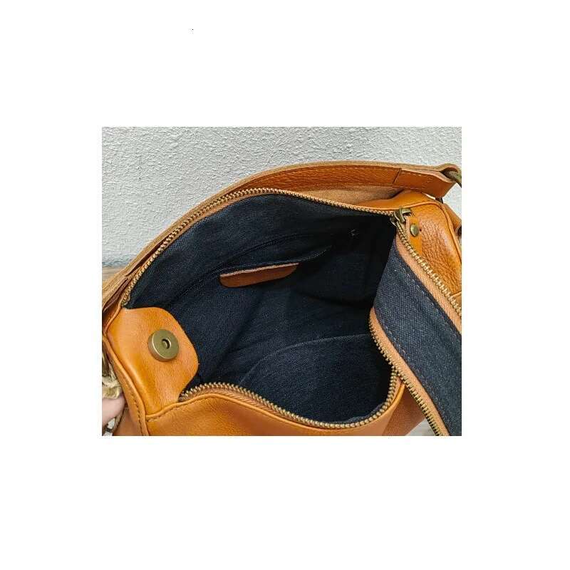 Women Soft Cowhide Portable Crossbody Bags High Quality Handbags Designer Female Genuine Leather Shoulder Bag Purses