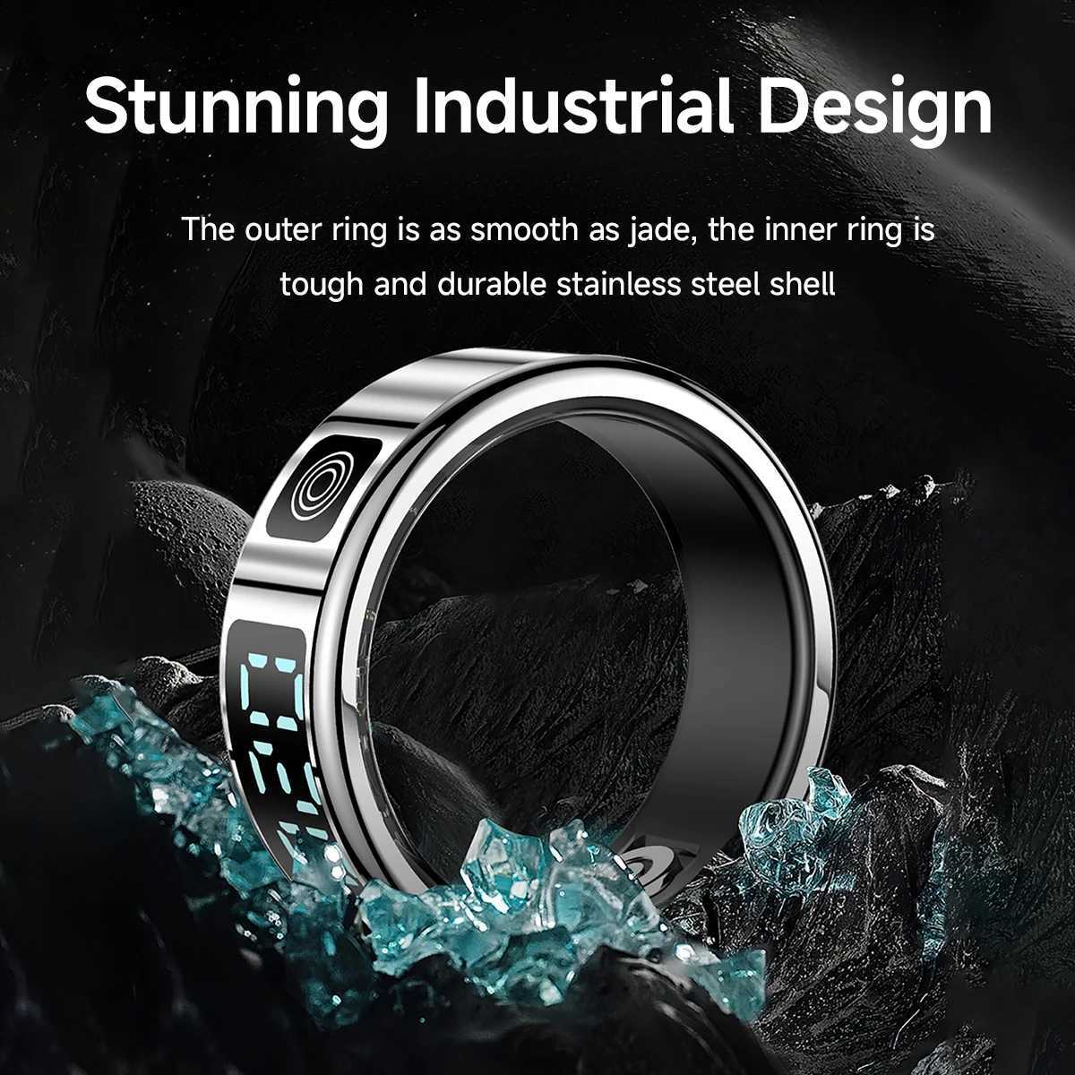 New High Performance Smart Ring With 5ATM Waterproof Gesture Operated Camera Video Health Monitoring and Durable Battery W250225