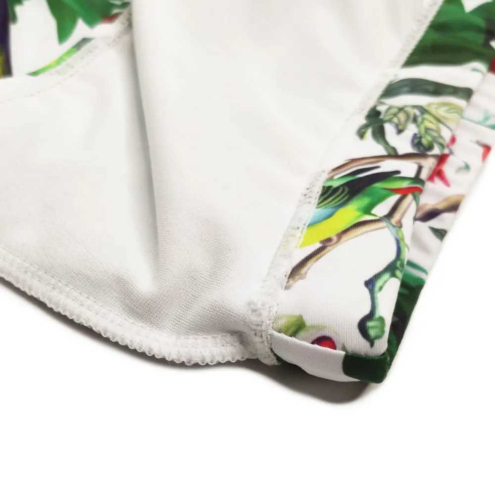 New Bathing Suit Pants Brand Man Swim Pants Printed Push-up Stretch Soft Sexy Beach Swimming Swimwear Male Drawstring SurfingXJ250224